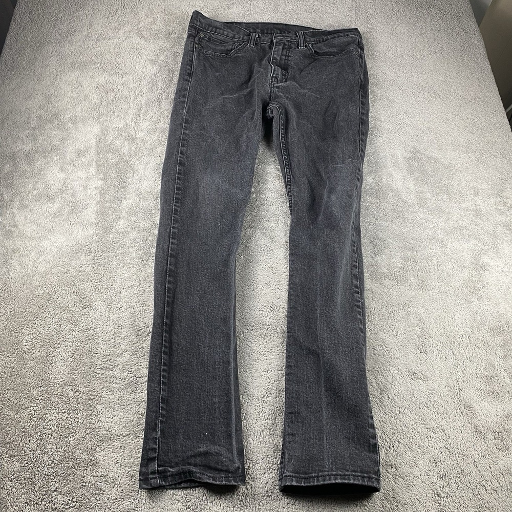 Levis 510 Skinny Jeans Mens 32x29 Black Mid Rise Denim